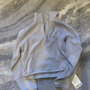NWT Lululemon Half Zip Softstreme in Gray